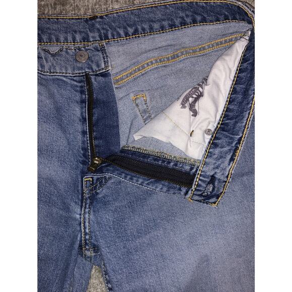 Levis 511 Slim Fit Stretch Jeans Blue Wash Low Rise Denim Men’s 32x30 (31x28) - Picture 6 of 15